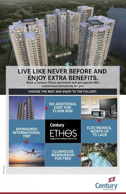Offers and extra benefits at Century Ethos Update
